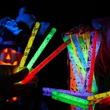 JOYIN Halloween Glow Sticks Party Pack - 30 Pcs Bright Fun