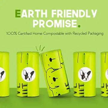 Certified Compostable Dog Poop Bags with Handles