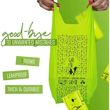 Certified Compostable Dog Poop Bags with Handles