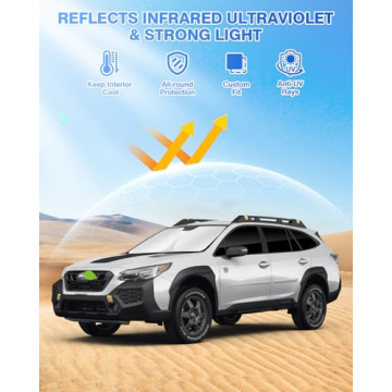Canvcle Sunshades for Subaru Outback - Full Window UV Protection and Privacy Shield