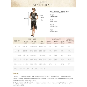 SWEETV Great Gatsby Flapper Dress for Women - Elegant 1920s Fashion