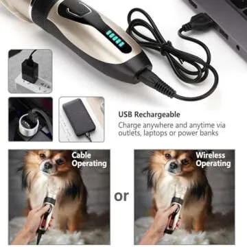 Cordless Dog Grooming Kit for Safe & Easy Pet Care