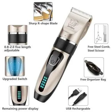 Cordless Dog Grooming Kit for Safe & Easy Pet Care