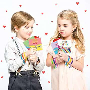 OuMuaMua 30Pcs Valentines Day Cards Gift for Kids Classroom - Valentines Cards with Fidget Zipper Br...