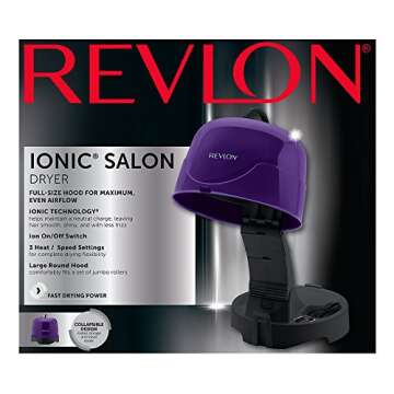 Revlon Ionic Hard Bonnet Hair Dryer for Frizz-Free Styling