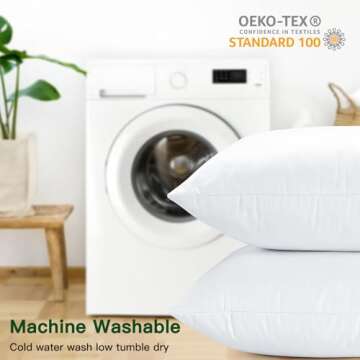 OTOSTAR Down and Feather Pillow Inserts for Comfort