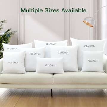 OTOSTAR Down and Feather Pillow Inserts for Comfort