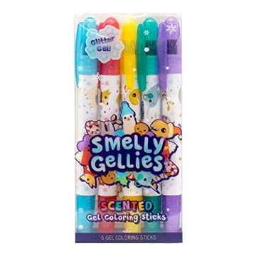 Holiday Smelly Gellies Gourmet Scented Gel Coloring Sticks 5 Count