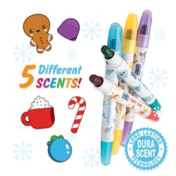 Holiday Smelly Gellies Gourmet Scented Gel Coloring Sticks 5 Count