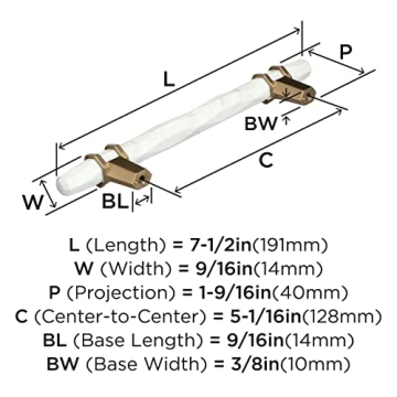 Elegant Amerock Cabinet Pull for Kitchen and Bath