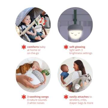Skip Hop Portable Baby Sound Machine with Nightlight