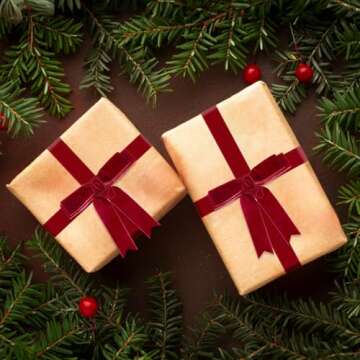 Anwyll Velvet Ribbon,3/8Inch × 25Yard Double-Sided Vintage Red Velvet Ribbon,Velvet Christmas Ribbon for Christmas Tree,Wreath Decor,Craft,Gift Wrapping,Bow Making,Flower Bouquet,Birthday,Wedding