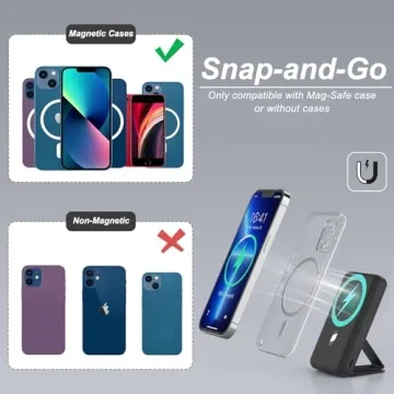 AOGUERBE 10000mAh MagSafe Power Bank with Stand