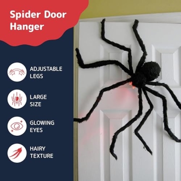 Pretex 4 Ft Light Up Spider for Halloween Decor