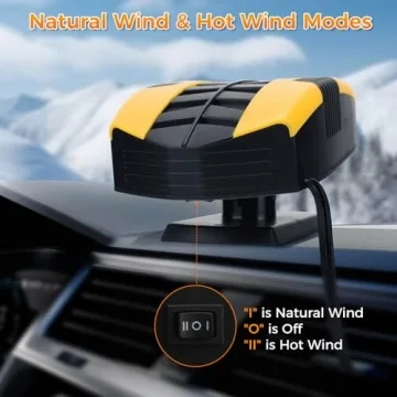 Pycoal 12V Portable Car Heater for Fast Heating and Defrosting