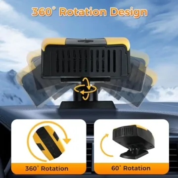 Pycoal 12V Portable Car Heater for Fast Heating and Defrosting