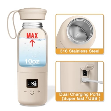 Veroline Portable Bottle Warmer for Easy Travel 10 Oz