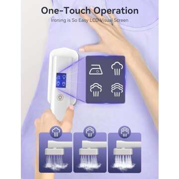 Portable 2 In 1 Travel Handheld Garment Steamer for Quick Use