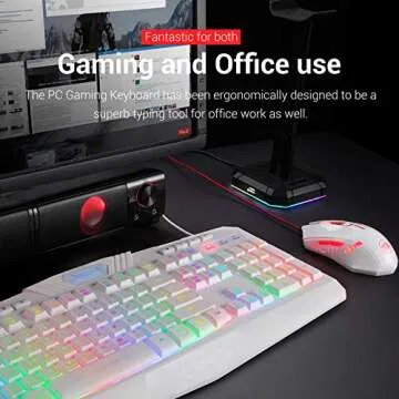 Redragon RGB Backlit Gaming Keyboard and Mouse Combo