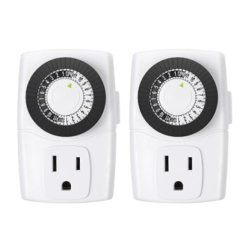 BN-LINK Mini Mechanical Timer For Home Automation - 2-Pack