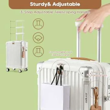 Joyway Carry On Luggage with USB Port and Cup Holder