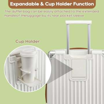 Joyway Carry On Luggage with USB Port and Cup Holder