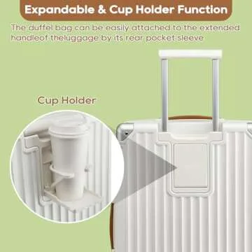 Joyway Carry On Luggage with USB Port and Cup Holder