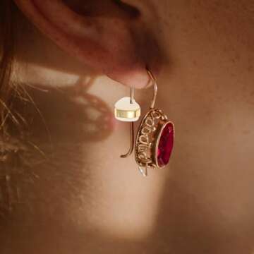 EXCEART 100Pcs Heart Silicone Earring Backs for Secure and Elegant Support