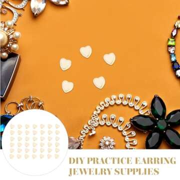 Heart Silicone Earring Backs 100Pcs Secure Comfortable Replacement