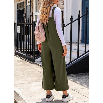 Stylish Happy Sailed Corduroy Overalls for Women