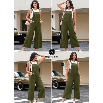Stylish Happy Sailed Corduroy Overalls for Women