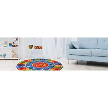 KC Cubs ABC Alphabet, Numbers and Shapes Educational Learning & Fun Game Play Area Non Slip Boy & Gi...