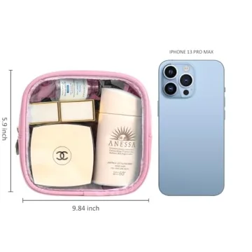 KOTORA Clear Makeup Bag Perfect for Travel & Organization