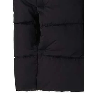The Children's Place Boys' Medium Weight Puffer Jacket, Wind, Water-Resistant, Black, Large (10/12)