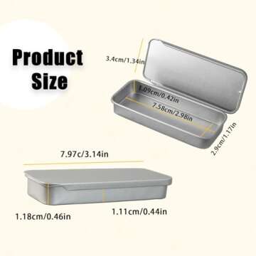 3 PCS Mini Metal Iron Box Container Set - Stylish Storage for Small Items