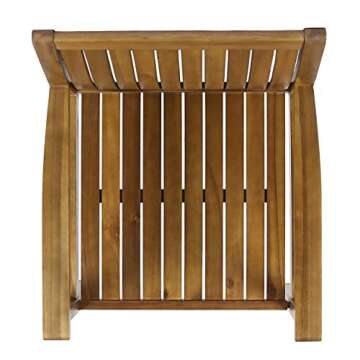 Stylish Outdoor Acacia Wood Dining Chairs Set of 2