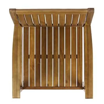 Stylish Outdoor Acacia Wood Dining Chairs Set of 2