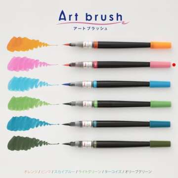 Pentel Color Fude Brush Pen - Vibrant Neon Pink Ink