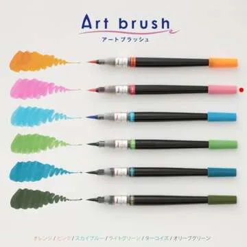 Pentel Color Fude Brush Pen - Vibrant Neon Pink Ink