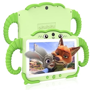 Kids Tablet 7 inch Toddler Tablet for Kids 32GB Android Tablets with Bluetooth WiFi Dual Camera IPS ...