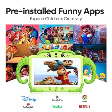 Kids Tablet 7 inch Android with Educational Apps and Case