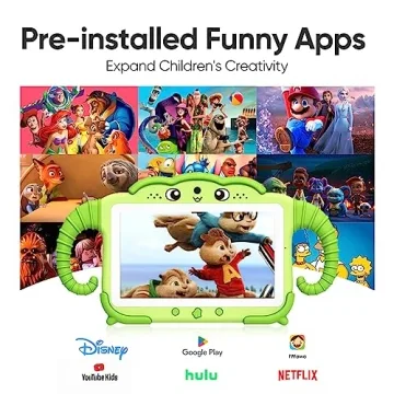 Kids Tablet 7 inch Android with Educational Apps and Case