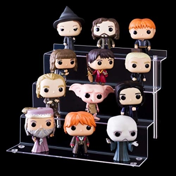 LileZbox Acrylic Display Shelf for Figures | 4-Step Stand