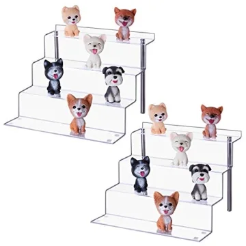 LileZbox Acrylic Display Shelf for Figures | 4-Step Stand