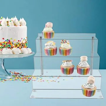 LileZbox Acrylic Display Shelf for Figures | 4-Step Stand