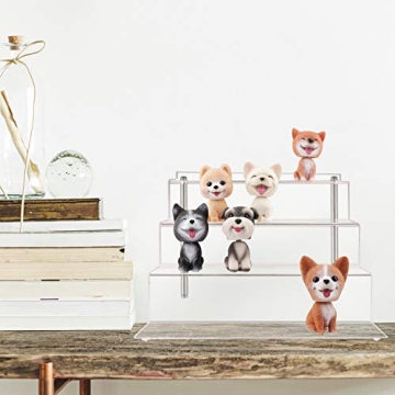 LileZbox Acrylic Display Shelf for Figures | 4-Step Stand