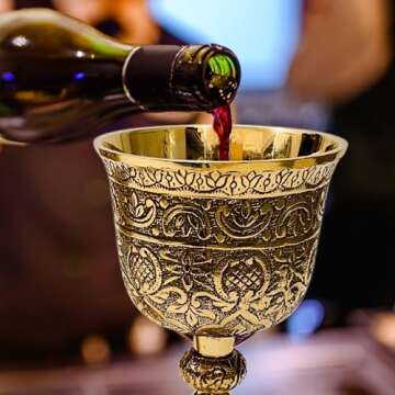 ALADEAN Vintage Chalice | Royal King Arthur Goblet