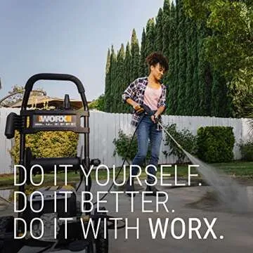 Worx 13 Amp Electric Pressure Washer 2200 PSI with Rolling Cart and 4 Nozzles - WG607