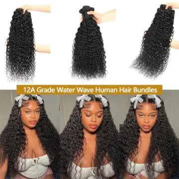 Luxury 12A Brazilian Water Wave Hair Bundles for Glamour