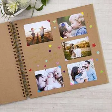 12 x 12 DIY Scrapbook Photo Album for Weddings and Memories